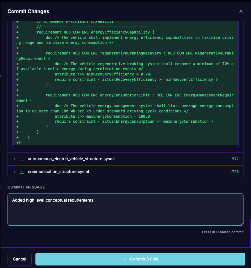 ThunderGraph enterprise version control interface